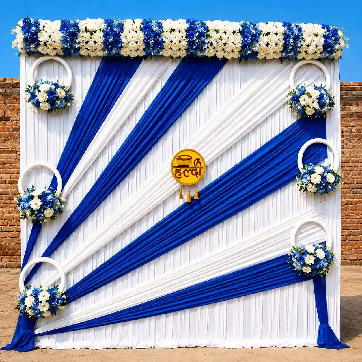 balloon decoration Wedding Royale Radiance Haldi Setup